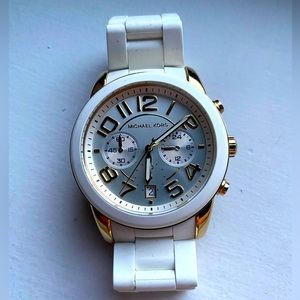 Michael Kors White and Gold Women’s Watch
